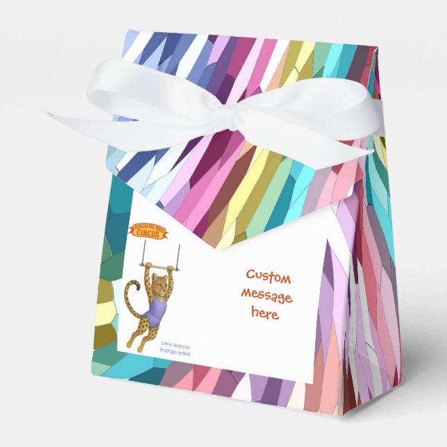 Caixinha De Lembrancinhas Lena leopard trapeze artist (Frente)