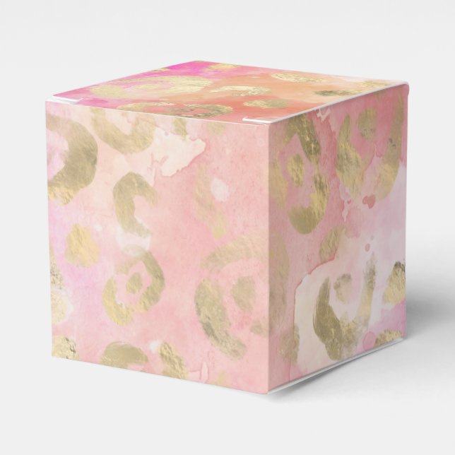 Caixinha De Lembrancinhas Lepard Paint Series Design 5 (Frente)