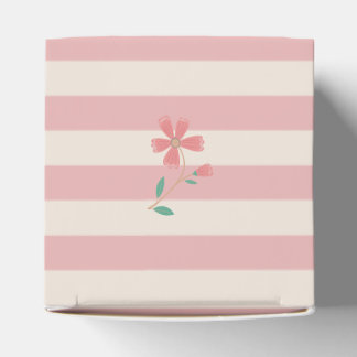 Caixinha De Lembrancinhas Letreiro de Chuveiro de Bebê com Lettering Floral 