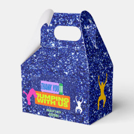 Caixinha De Lembrancinhas Let's Jump Party Bounce Neon Trampoline Park 