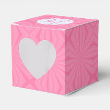 Light Pink Squiggly Squares Personalized Heart