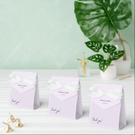 Caixinha De Lembrancinhas Lilac - Script Romântico de Caligrafia