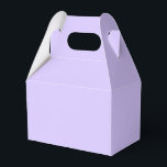 Caixinha De Lembrancinhas Lilac Sonha Cor Sólida | Elegante Clássico<br><div class="desc">Lilac Sonha Cor Sólida | Clássico | Elegante | Evolução | NA MODA | Presente | Cor do púrpura</div>