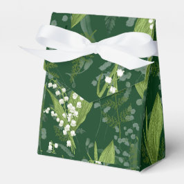 Caixinha De Lembrancinhas Lily of Valley com Ferns | Verde Escuro