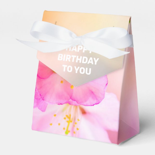 Caixinha De Lembrancinhas Linda Sakura Cherry Blossoms (Frente)