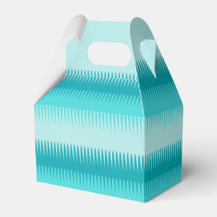 Caixinha De Lembrancinhas Linhas obrigado do dente de cão do verde azul da