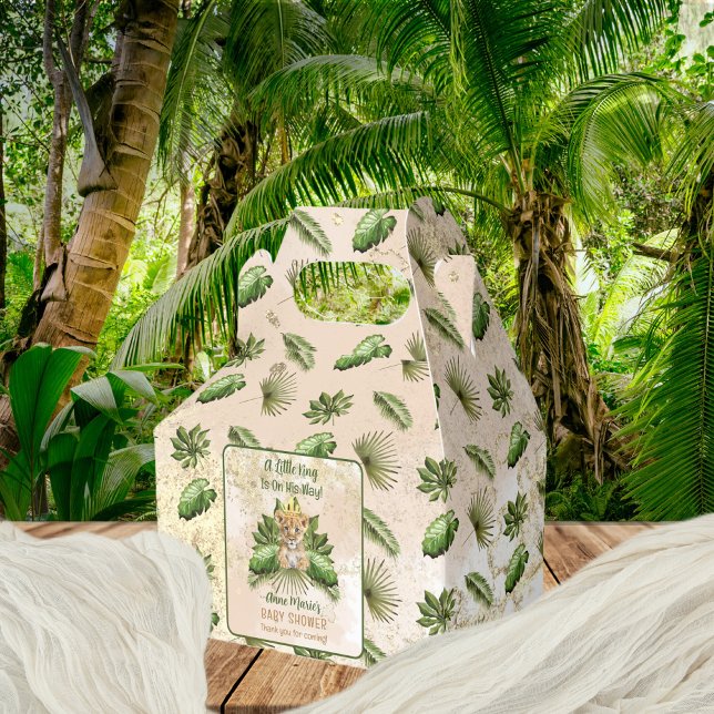 Caixinha De Lembrancinhas Lion Cub Um Pequeno Rei Está A Caminho De Chá de f (Criador carregado)