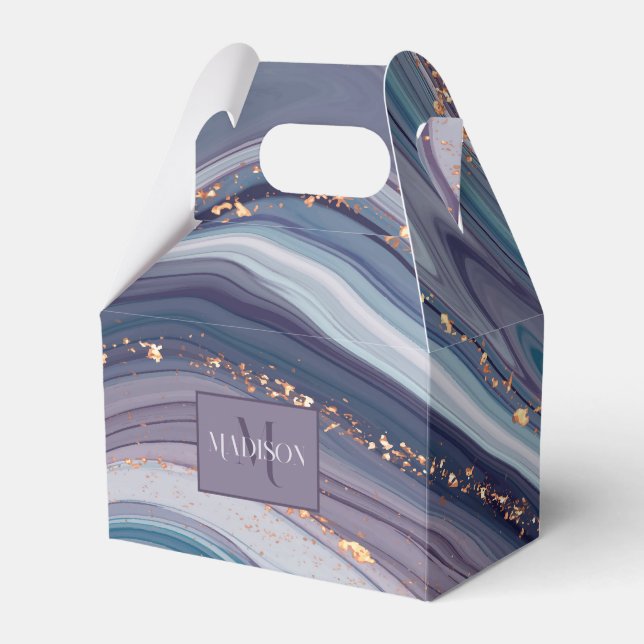 Caixinha De Lembrancinhas Líquido Marbled (Frente)