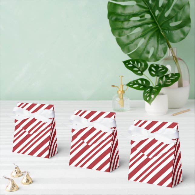Caixinha De Lembrancinhas Listras de Bastão de Natal (Múltiplo)