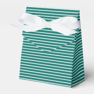 Caixinha De Lembrancinhas Listras de Férias Refinadas | Verde Teal de Invern