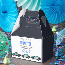 Caixinha De Lembrancinhas Little Officer Police Birthday | Personalized 