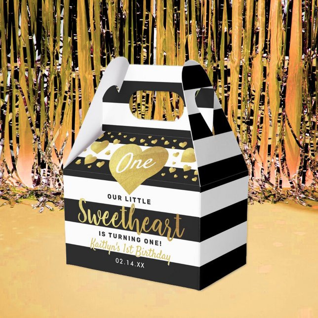 Caixinha De Lembrancinhas Little Sweetheart Valentine's Day Any Age Birthday (Criador carregado)