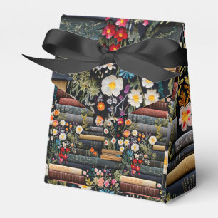 Caixinha De Lembrancinhas Livros E Flores Selvagens