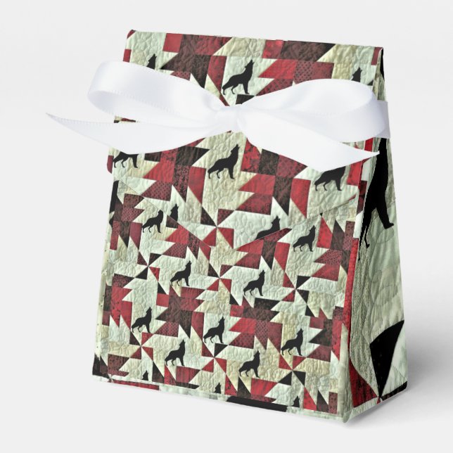 Caixinha De Lembrancinhas Lobo (Frente)