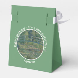 Caixinha De Lembrancinhas Lodo de Água-Lily de Monet e artigos do Partido da