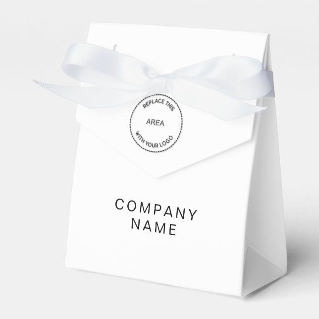 Caixinha De Lembrancinhas Logotipo comercial simples Código QR Qualquer Mark (Frente)