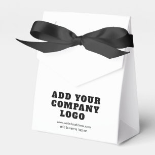 Caixinha De Lembrancinhas Logotipo de Negócios Modernos e Promoção de Site