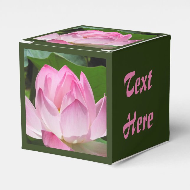 Caixinha De Lembrancinhas Lotus Bloom Rosa (Frente)