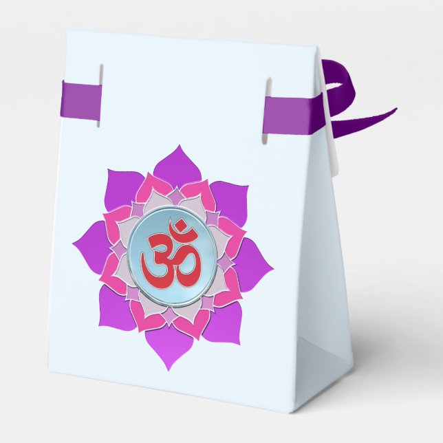 Caixinha De Lembrancinhas Lótus rosa (Verso)