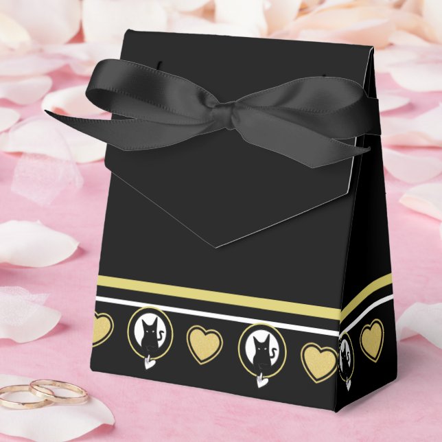 Caixinha De Lembrancinhas Love Cat Tent Favor Box - Adiela Akoo (Casamento)