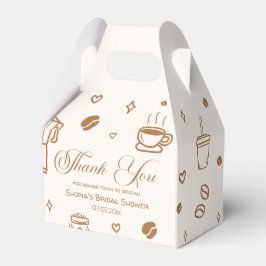 Caixinha De Lembrancinhas Love is Brewing Coffee Bridal Shower Thank You