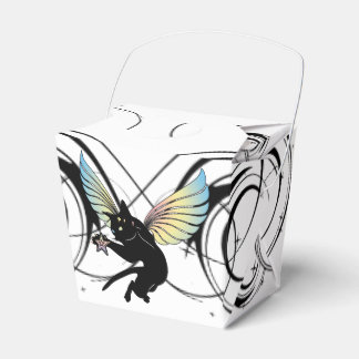 Caixinha De Lembrancinhas Lua de Gato Cósmico e estrelas