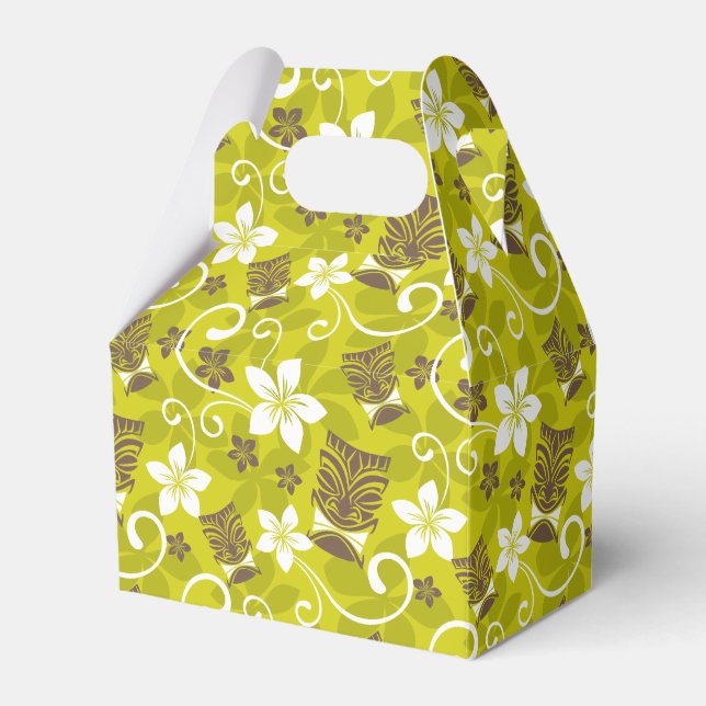 CAIXINHA DE LEMBRANCINHAS LUAU TIKI PADRÃO (Frente)