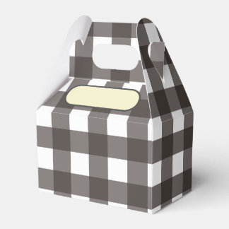 Caixinha De Lembrancinhas Lunch Box Vichy gris anthracite