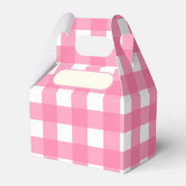 Caixinha De Lembrancinhas Lunch Box Vichy rose