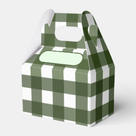 Caixinha De Lembrancinhas Lunch Box Vichy vert d'Alsace