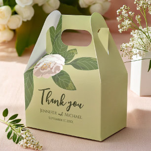 Caixinha De Lembrancinhas Lush Flower e Greenery Elegante