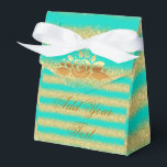 Caixinha De Lembrancinhas Luxo Monograma de Turquesa Popular Dourada<br><div class="desc">Caixa de Favoritos Dourados do Luxo Monograma de Turquesa Popular - (Digite BOKI412 no navegador do site para ver a oferta de todas as minhas criações. Obrigados. ) - Produto personalizado - Veja nossos outros produtos e coleções, escolha um presente para você e seus queridos. Obrigados para comprar na nossa...</div>