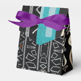 Caixinha De Lembrancinhas Luxuoso e Sofisticado Mudcloth Africano Caribenho