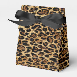 Caixinha De Lembrancinhas Luxury Leopard Skin Elegant Wild Animal Fur Design