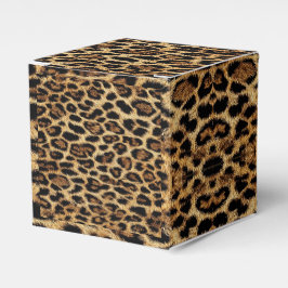 Caixinha De Lembrancinhas Luxury Leopard Skin Elegant Wild Animal Fur Design