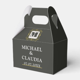 Caixinha De Lembrancinhas Luxury minimal Modern monogram