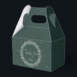 Caixinha De Lembrancinhas Luzes Espelhantes Verdes Obrigado<br><div class="desc">Uma coroa de Natal de luzes cintilantes contra um fundo verde. A fonte de letra “Obrigado” é uma imagem - podendo ser redimensionada,  girada e reposicionada. O resto do texto é totalmente editável. Outras cores,  tamanhos/formas diferentes de caixa de favor e itens coordenados estão disponíveis na minha loja.</div>