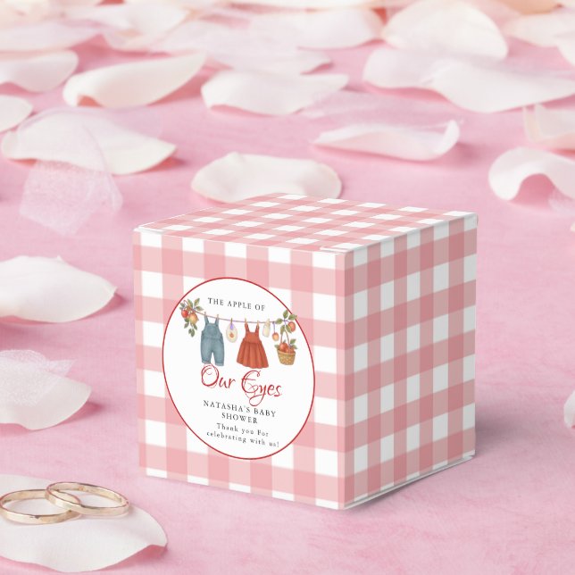 Caixinha De Lembrancinhas Maçã dos nossos olhos Fruta Queda obrigado chá de  (Casamento)