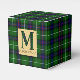 Caixinha De Lembrancinhas MacDonald Tartan Monograma M