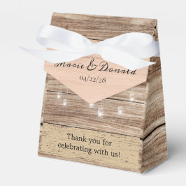 Caixinha De Lembrancinhas Madeira rosa russa e candeeiros