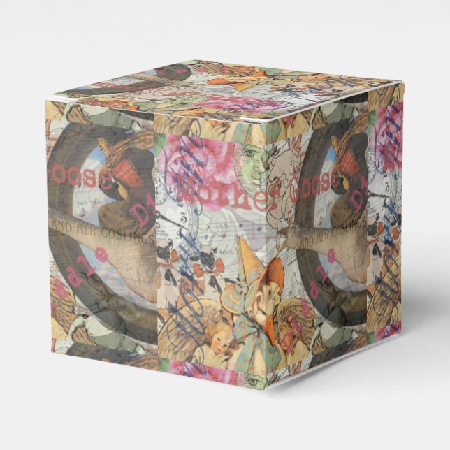 Caixinha De Lembrancinhas Madre Goose Enfermeira Rhyme Fairy Tale (Frente)