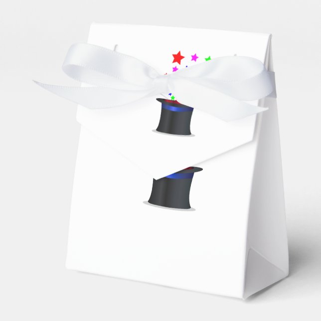 Caixinha De Lembrancinhas Magic Hat And Wand (Frente)