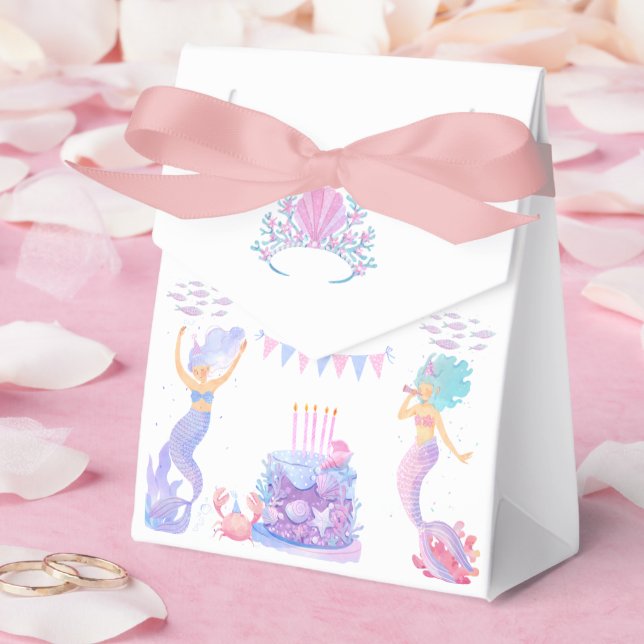 Caixinha De Lembrancinhas Magical Mermaid Under the Sea Kids Birthday (Casamento)