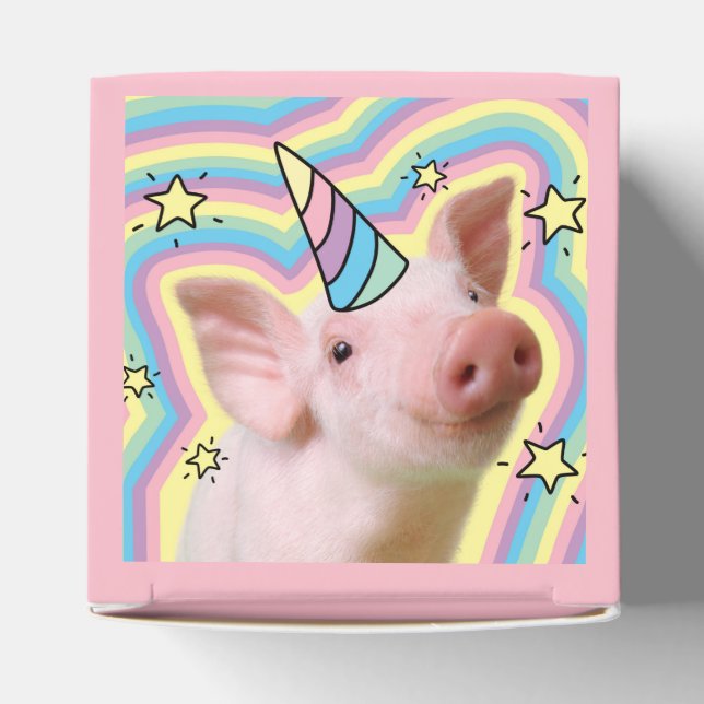 Caixinha De Lembrancinhas Magical Piglet Unicorn (Topo)