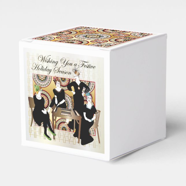 Caixinha De Lembrancinhas Mah Jongg Festivo (Frente)