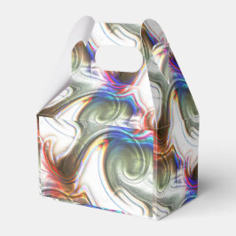 Caixinha De Lembrancinhas Malhagem espiral verde com tonalidade metálica opa