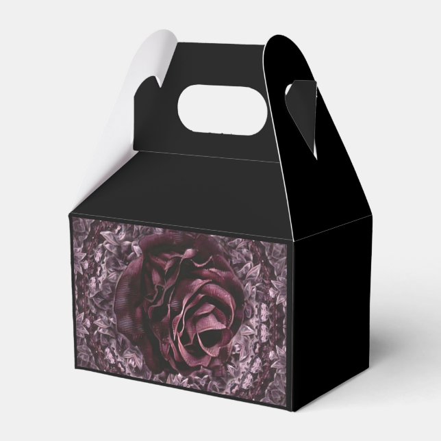 Caixinha De Lembrancinhas Mandala de Rosa  (Frente)