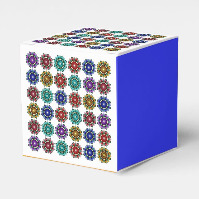 Caixinha De Lembrancinhas Mandala em várias cores (Frente)
