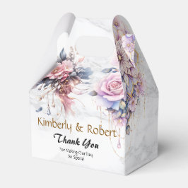 Caixinha De Lembrancinhas Mandala Floral Etérea em Elegância Pastel Suave