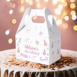 Caixinha De Lembrancinhas Mani-Pedi Party Manicure Pedicure Nail Polish